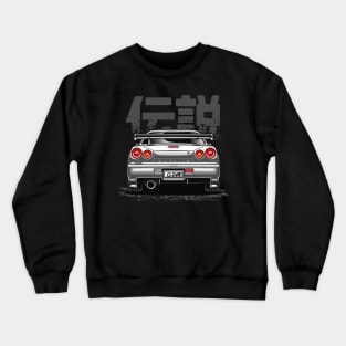 Monster Skyline GTR R34 (Pearl White) Crewneck Sweatshirt